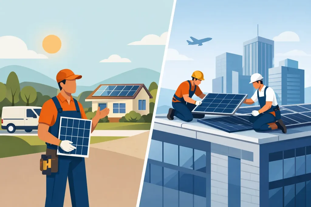 Local Solar Installer vs National Company