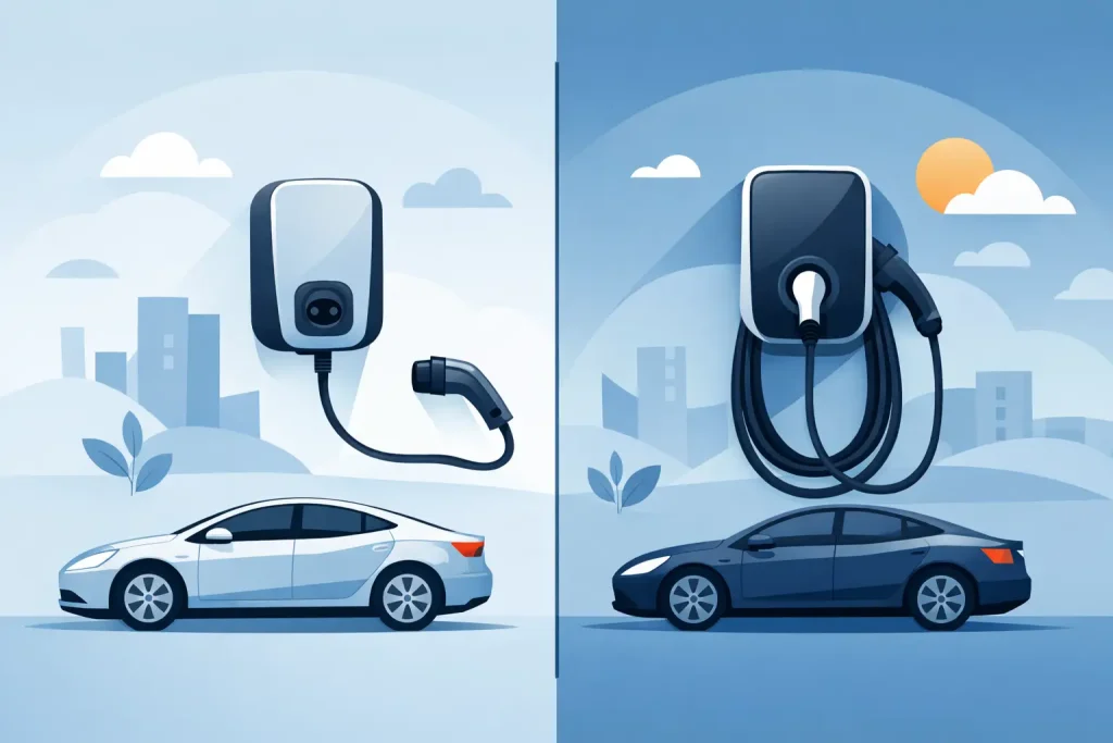 Untethered vs Tethered EV Charger