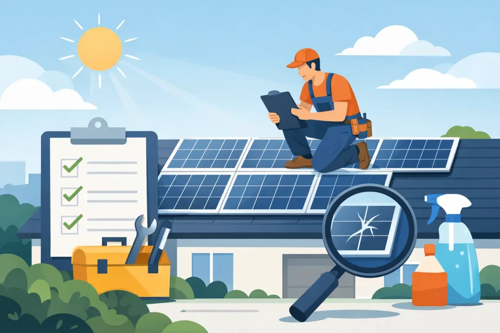 Solar Panel Maintenance Checklist for Homes