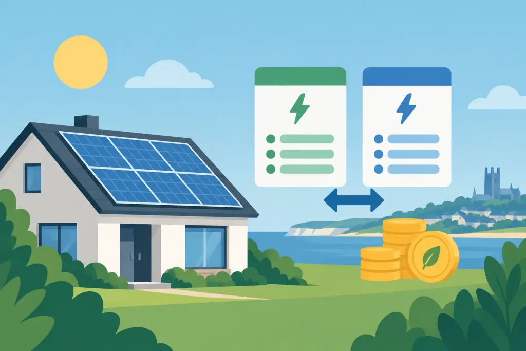 Export Tariff Comparison for Kent Solar Homes